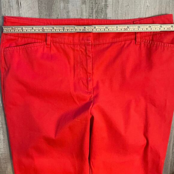 Talbots size 8P perfect cropped. Red/orange color - Picture 5 of 12